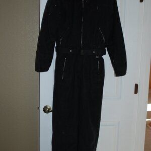 Nils black powder ski suit